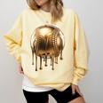 Dripping Gold Drip Baseball Game Day Player Coach Baller Comfort Colors Sweatshirt Blue Spruce Dripping Gold Drip Baseball Game Day Player Coach Baller Comfort Colors Sweatshirt Blue Spruce