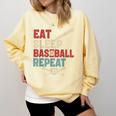Eat Sleep Baseball Repeat Bat Ball Player Fan Comfort Colors Sweatshirt Blue Spruce Eat Sleep Baseball Repeat Bat Ball Player Fan Comfort Colors Sweatshirt Blue Spruce