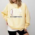 Eat Sleep Baseball Repeat Baseball Player Men Boys Comfort Colors Sweatshirt Blue Spruce