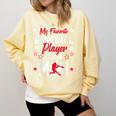 My Favorite Baseball Player Calls Me Mimi For Baseball Mom Comfort Colors Sweatshirt Blue Spruce My Favorite Baseball Player Calls Me Mimi For Baseball Mom Comfort Colors Sweatshirt Blue Spruce