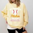 My Favorite Pitcher Calls Me MomMom Pitcher Baseball Mom Mom Comfort Colors Sweatshirt Blue Spruce