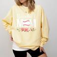 Floral Baseball Mom Mother's Day Cute Baseball Mama Mommy Comfort Colors Sweatshirt Blue Spruce Floral Baseball Mom Mother's Day Cute Baseball Mama Mommy Comfort Colors Sweatshirt Blue Spruce