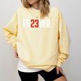 FO23VER Trendy Number 23 Baseball Team Sport For Women Men Comfort Colors Sweatshirt Blue Spruce FO23VER Trendy Number 23 Baseball Team Sport For Women Men Comfort Colors Sweatshirt Blue Spruce