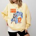 Francisco Lindor New York M Baseball Players MLBFLI304N Comfort Colors Sweatshirt Blue Spruce Francisco Lindor New York M Baseball Players MLBFLI304N Comfort Colors Sweatshirt Blue Spruce