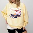Godfather Rookie Of Year 1st Birthday Baseball Theme Comfort Colors Sweatshirt Blue Spruce