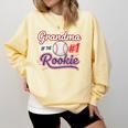 Grandparent Grandma Of The 1 Rookie Baseball Comfort Colors Sweatshirt Blue Spruce Grandparent Grandma Of The 1 Rookie Baseball Comfort Colors Sweatshirt Blue Spruce