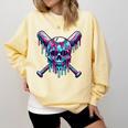 Halloween Baseball Skull Drip Baseball Lifestyle Boy Men Comfort Colors Sweatshirt Blue Spruce Halloween Baseball Skull Drip Baseball Lifestyle Boy Men Comfort Colors Sweatshirt Blue Spruce
