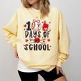 Happy 100 Days Of School Baseball Girls Coquette Bow Teacher Comfort Colors Sweatshirt Blue Spruce Happy 100 Days Of School Baseball Girls Coquette Bow Teacher Comfort Colors Sweatshirt Blue Spruce