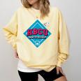 HBCU Swing For Greatness Baseball Softball College Apparel Comfort Colors Sweatshirt Blue Spruce