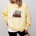 My Heart Is On That Field Baseball Mom Momm Premium Comfort Colors Sweatshirt Blue Spruce