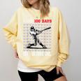 I Hit 100 Days Of School Baseball 100th Day Boys Kids Comfort Colors Sweatshirt Blue Spruce I Hit 100 Days Of School Baseball 100th Day Boys Kids Comfort Colors Sweatshirt Blue Spruce