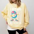 I Hit 100 Days Of School Baseball Ice Cream Drip Boys Girls Comfort Colors Sweatshirt Blue Spruce I Hit 100 Days Of School Baseball Ice Cream Drip Boys Girls Comfort Colors Sweatshirt Blue Spruce