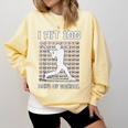 I Hit 100 Days Of School Baseball Player 100th Day Boys Kids Comfort Colors Sweatshirt Blue Spruce