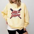 Hits 'n Giggles Baseball Player Women Baseball Mom Mother Comfort Colors Sweatshirt Blue Spruce Hits 'n Giggles Baseball Player Women Baseball Mom Mother Comfort Colors Sweatshirt Blue Spruce