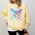 Ice Cream Baseball Drip Home Plate Bats Cool For Boys Youth Comfort Colors Sweatshirt Blue Spruce Ice Cream Baseball Drip Home Plate Bats Cool For Boys Youth Comfort Colors Sweatshirt Blue Spruce
