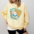 Ice Cream Baseball Mitt Drippy Scoop Baseball Sports Comfort Colors Sweatshirt Blue Spruce Ice Cream Baseball Mitt Drippy Scoop Baseball Sports Comfort Colors Sweatshirt Blue Spruce
