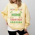 I’Ll Be Home For Christmas Baseball Ugly Sweater Comfort Colors Sweatshirt Blue Spruce I’Ll Be Home For Christmas Baseball Ugly Sweater Comfort Colors Sweatshirt Blue Spruce