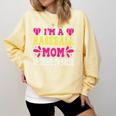 I'm A Baseball Mom Of Course I'm Broke Baseball Mom Premium Comfort Colors Sweatshirt Blue Spruce
