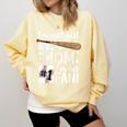 I'm Not Just His Mom I'm His 1 Fan Baseball Mom Comfort Colors Sweatshirt Blue Spruce