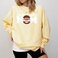 I'm A Proud Mom Football Baseball Mom Comfort Colors Sweatshirt Blue Spruce