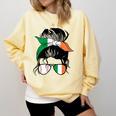 Ireland Baseball Mom Messy Bun Irish Baseball Girl Comfort Colors Sweatshirt Blue Spruce Ireland Baseball Mom Messy Bun Irish Baseball Girl Comfort Colors Sweatshirt Blue Spruce