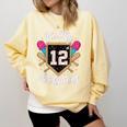 It's My 12th Birthday Baseball Fan Celebration Comfort Colors Sweatshirt Blue Spruce It's My 12th Birthday Baseball Fan Celebration Comfort Colors Sweatshirt Blue Spruce