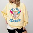 It's My 6th Birthday Baseball Fan Fun Party Celebration Comfort Colors Sweatshirt Blue Spruce It's My 6th Birthday Baseball Fan Fun Party Celebration Comfort Colors Sweatshirt Blue Spruce