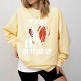 It's My 8th Birthday Baseball Football Heart 8 Year Old Comfort Colors Sweatshirt Blue Spruce It's My 8th Birthday Baseball Football Heart 8 Year Old Comfort Colors Sweatshirt Blue Spruce