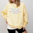 It's Me Hi I'm The Baseball Mom It's Me For Women Comfort Colors Sweatshirt Blue Spruce