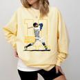 Jackson Chourio Milwaukee MLB Baseball Player MLBJCH202M Comfort Colors Sweatshirt Blue Spruce Jackson Chourio Milwaukee MLB Baseball Player MLBJCH202M Comfort Colors Sweatshirt Blue Spruce