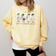 Just a Baseball GooseLife Is Better With Geese On Your Team Comfort Colors Sweatshirt Blue Spruce