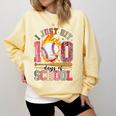 I Just Hit 100 Days Of School Baseball Lovers Fans Boys Kids Comfort Colors Sweatshirt Blue Spruce I Just Hit 100 Days Of School Baseball Lovers Fans Boys Kids Comfort Colors Sweatshirt Blue Spruce
