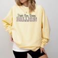 Kinda Busy Raising Ballers Funny Baseball Mom Mother's Day Premium Tri-Blend Comfort Colors Sweatshirt Blue Spruce