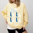 LA Baseball Fan Christmas FA La La Holiday Blue Theme Comfort Colors Sweatshirt Blue Spruce LA Baseball Fan Christmas FA La La Holiday Blue Theme Comfort Colors Sweatshirt Blue Spruce