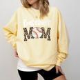 Leopard Baseball Mom Baseball Mama Retro Cute Mother's Day Premium Comfort Colors Sweatshirt Blue Spruce Leopard Baseball Mom Baseball Mama Retro Cute Mother's Day Premium Comfort Colors Sweatshirt Blue Spruce