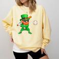 Leprechaun Playing Baseball St Patricks Day Sport Boys Comfort Colors Sweatshirt Blue Spruce Leprechaun Playing Baseball St Patricks Day Sport Boys Comfort Colors Sweatshirt Blue Spruce
