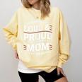 Loud & Proud Baseball Mom Mama Sport Cute Comfort Colors Sweatshirt Blue Spruce