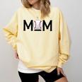 Loud & Proud Baseball Mom Softball Mother Women Mommy Comfort Colors Sweatshirt Blue Spruce