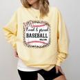 Loud & Proud Baseball Mom Women Comfort Colors Sweatshirt Blue Spruce