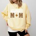 Loud And Proud Baseball Mom Leopard Mama Loves Comfort Colors Sweatshirt Blue Spruce