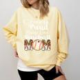 Loud And Proud Baseball Mom Messy Bun 2024 Premium Comfort Colors Sweatshirt Blue Spruce Loud And Proud Baseball Mom Messy Bun 2024 Premium Comfort Colors Sweatshirt Blue Spruce