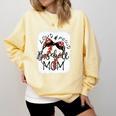 Loud Proud Baseball Mom Mommy Premium Comfort Colors Sweatshirt Blue Spruce