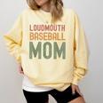 Loudmouth Baseball Mom Mother's Day Sports Cute Comfort Colors Sweatshirt Blue Spruce Loudmouth Baseball Mom Mother's Day Sports Cute Comfort Colors Sweatshirt Blue Spruce