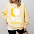 Love Bananas Banana Baseball Comfort Colors Sweatshirt Blue Spruce Love Bananas Banana Baseball Comfort Colors Sweatshirt Blue Spruce