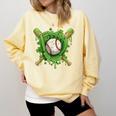 Lucky Shamrock Baseball Gloves Drip St Patrick's Day Boys Comfort Colors Sweatshirt Blue Spruce Lucky Shamrock Baseball Gloves Drip St Patrick's Day Boys Comfort Colors Sweatshirt Blue Spruce