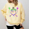 Mardi Gras Baseball Carnival Party Ice Cream Drip Boys Comfort Colors Sweatshirt Blue Spruce Mardi Gras Baseball Carnival Party Ice Cream Drip Boys Comfort Colors Sweatshirt Blue Spruce