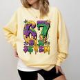 Mardi Gras Six Seven Baseball Drip Number 6 7 Meme Comfort Colors Sweatshirt Blue Spruce Mardi Gras Six Seven Baseball Drip Number 6 7 Meme Comfort Colors Sweatshirt Blue Spruce
