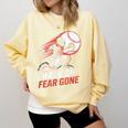 Mask On Fear Gone Baseball Catcher Softball Comfort Colors Sweatshirt Blue Spruce Mask On Fear Gone Baseball Catcher Softball Comfort Colors Sweatshirt Blue Spruce