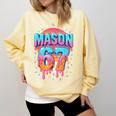 Mason 67 Costume Ice Cream Baseball Drip 6 7 Meme Six Seven Comfort Colors Sweatshirt Blue Spruce Mason 67 Costume Ice Cream Baseball Drip 6 7 Meme Six Seven Comfort Colors Sweatshirt Blue Spruce