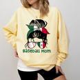 Mexico Baseball Mom Messy Bun Comfort Colors Sweatshirt Blue Spruce Mexico Baseball Mom Messy Bun Comfort Colors Sweatshirt Blue Spruce